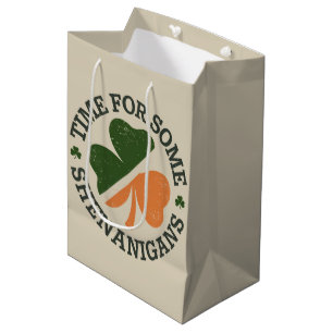 Bolsa De Regalo Mediana Tiempo de San Patricio para algunas travesuras de 