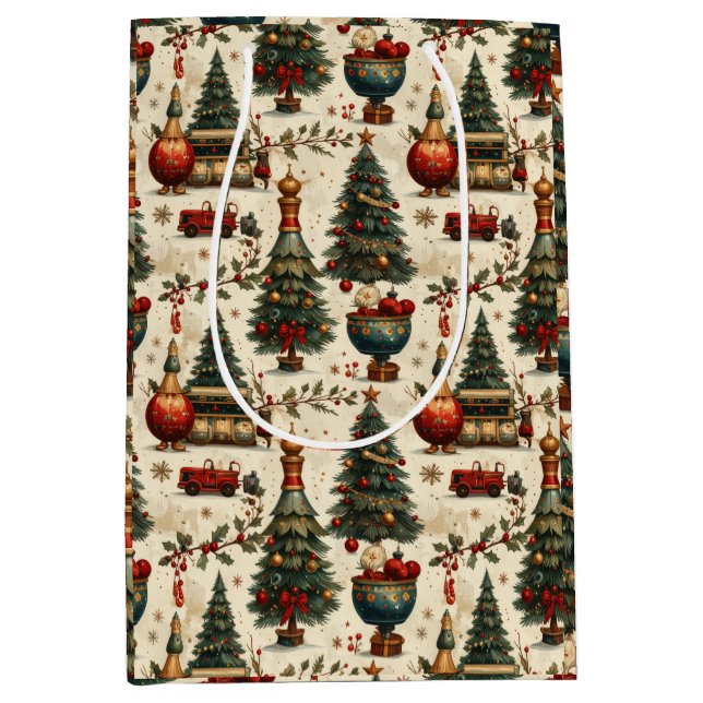Bolsa De Regalo Mediana Timeless Christmas Vibes (Anverso)