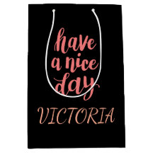 Típica Tipografía Rosa Ten Un Buen Día Regalo