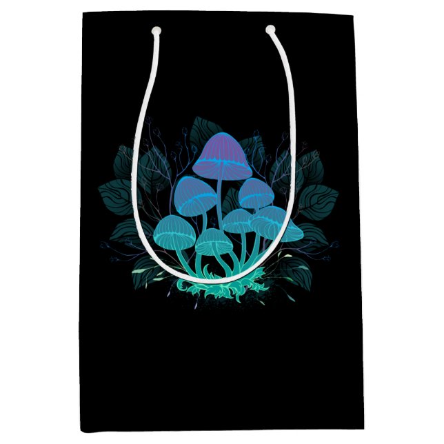 Bolsa De Regalo Mediana Toadstools en Bushes (Anverso)