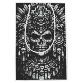 Bolsa De Regalo Mediana Tocado de cráneo Azteca por BurnsInHell