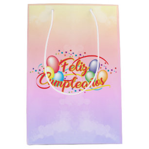 Bolsa De Regalo Mediana Toda Feliz Cumpleaños propiedad al cumpleaños  