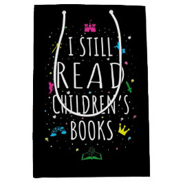 Bolsa De Regalo Mediana Todavía leo libros para niños