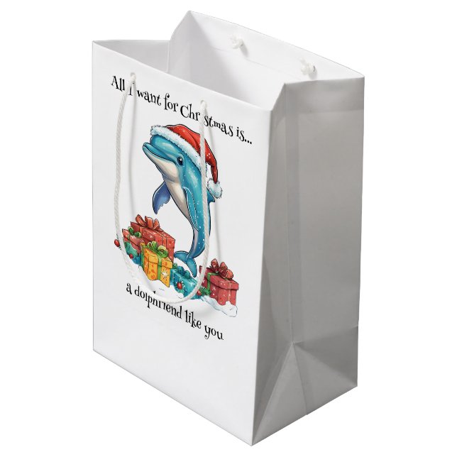 Bolsa De Regalo Mediana Todo Lo Que Quiero Para Navidades Es... (Angulo reverso)