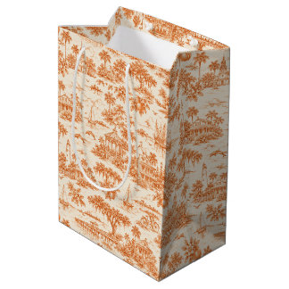 Bolsa De Regalo Mediana Toile de Georgia costera