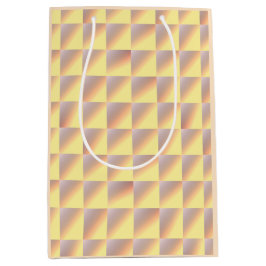 Bolsa De Regalo Mediana Tone-on-tone Squares.