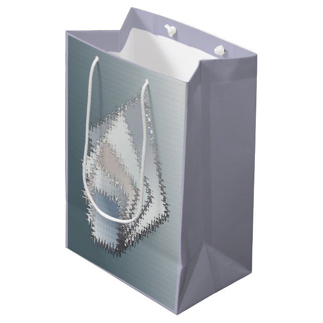 Bolsa De Regalo Mediana Tonos de Nubes (Angulo Anverso)
