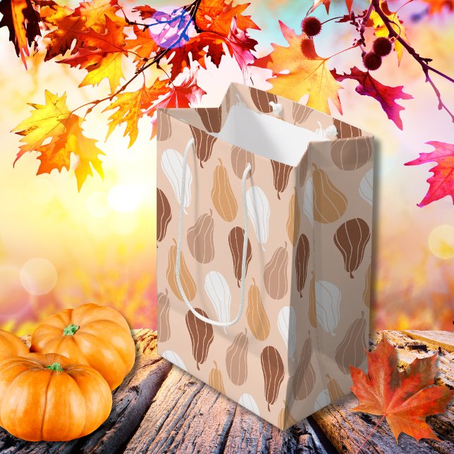 Bolsa De Regalo Mediana Tonos Pastel estacionales Otoño (Seasonal Pastel tones Autumn Medium Gift Bag)