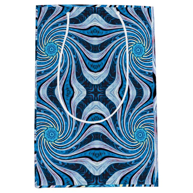 Bolsa De Regalo Mediana Toro de flores (Anverso)