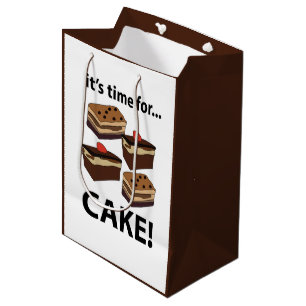 Bolsa De Regalo Mediana Torta Es Hora De Torta