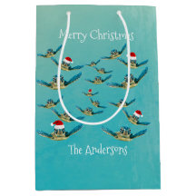 Tortuga del mar del bebé con papel de envolvimient