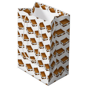 Bolsa De Regalo Mediana Tostado Marshmallow Campfire S. Mores Smores