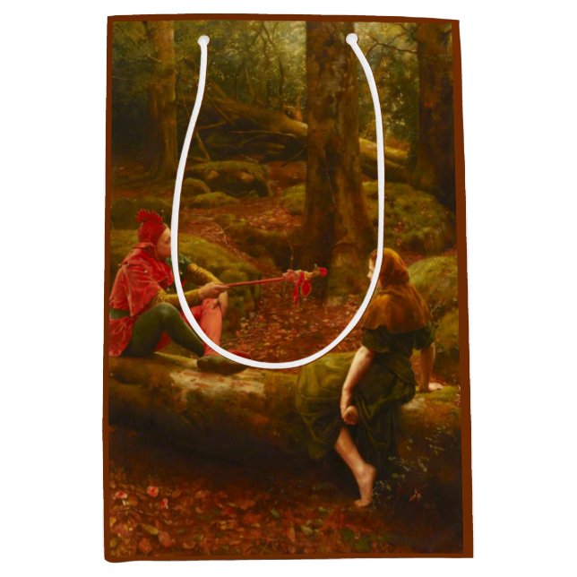Bolsa De Regalo Mediana Touchstone and Audrey (In the Forest of Arden) (Anverso)