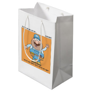Bolsa De Regalo Mediana Trabajar como humor mecánico