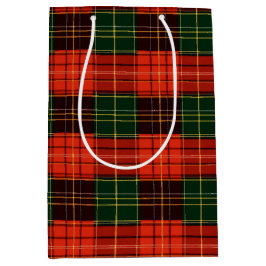Bolsa De Regalo Mediana Traditional Holiday Plaid
