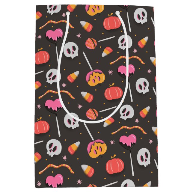 Bolsa De Regalo Mediana Tratamientos de Halloween (Anverso)