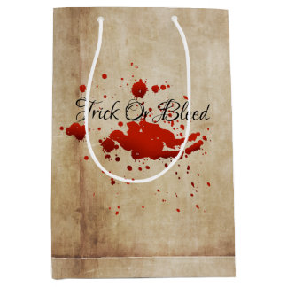 Bolsa De Regalo Mediana Trick o tratamiento sangriento para adultos vintag