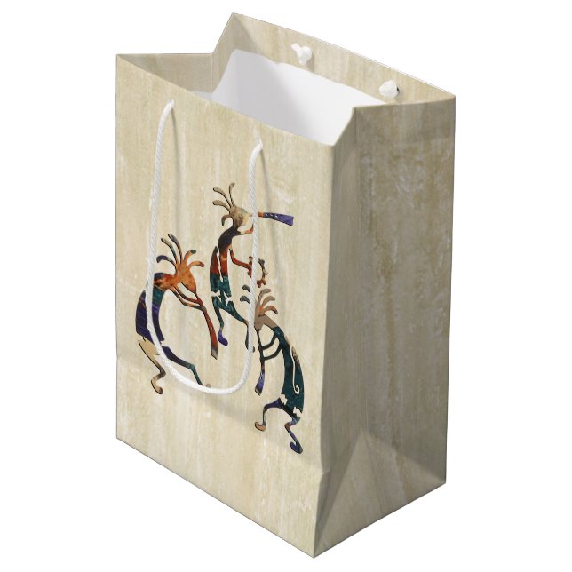 Bolsa De Regalo Mediana Trío musical de KOKOPELLI + tus ideas (Angulo Anverso)