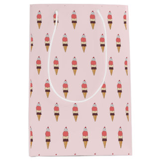 Bolsa De Regalo Mediana Triple Scoop Ice Cream Cono