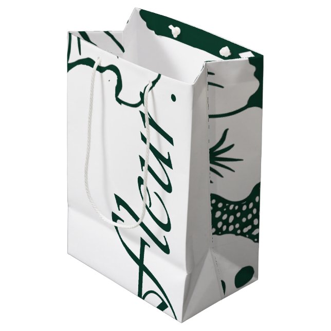Bolsa De Regalo Mediana Tropical Modernism Bouquet Bag (Monochrome) (Angulo Anverso)