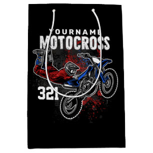 Bolsa De Regalo Mediana Trucos FMX de Carreras Motocross de estilo libre p