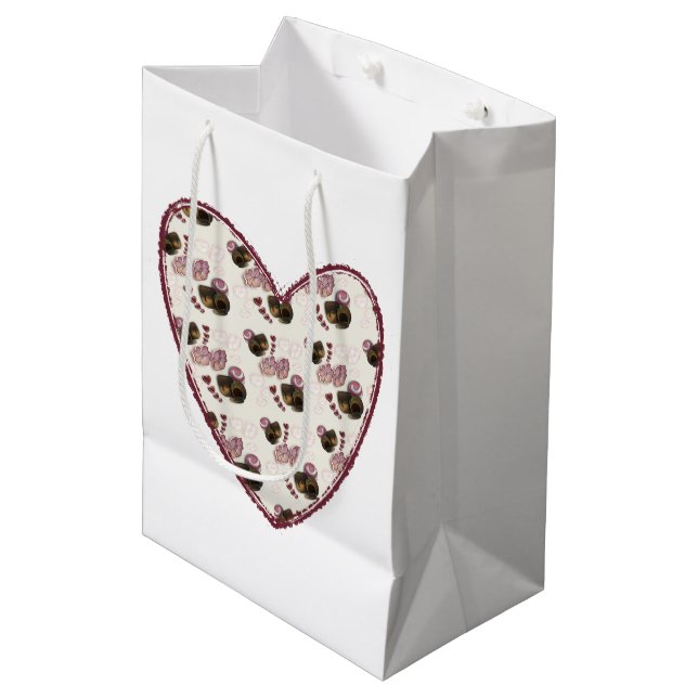 Bolsa De Regalo Mediana Truffle Heart (Angulo Anverso)