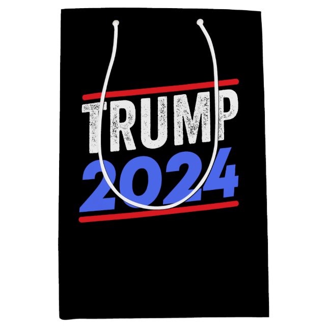 Bolsa De Regalo Mediana Trump 2024 para la elección del presidente Donald  (Anverso)