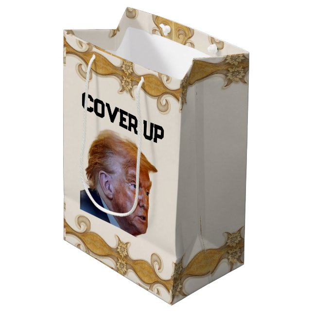 Bolsa De Regalo Mediana Trump Cover Up Gift Bag (Angulo Anverso)
