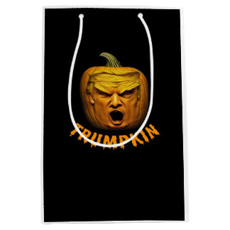 Bolsa De Regalo Mediana Trumpkin - Funny Donald Pumpkin Halloween Classic