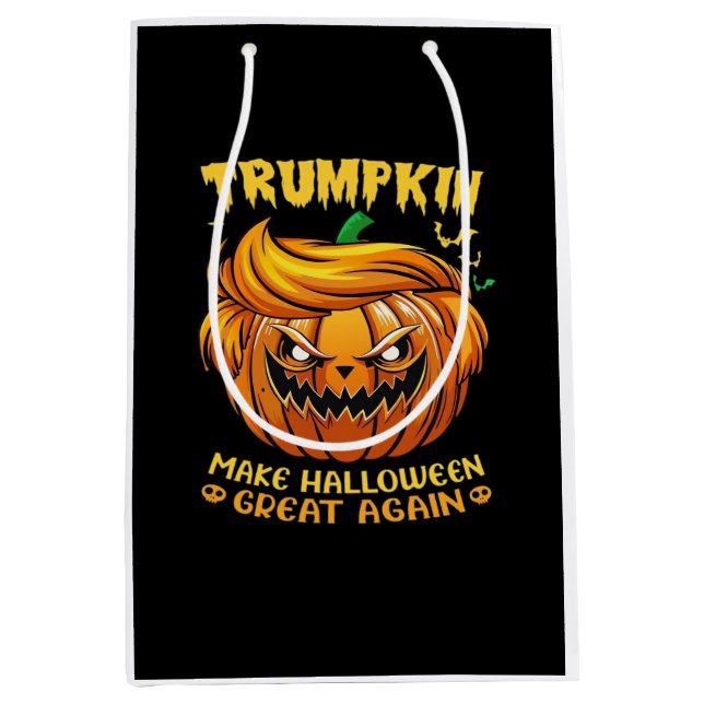 Bolsa De Regalo Mediana Trumpkin Halloween: Haz que Halloween vuelva a ser (Anverso)
