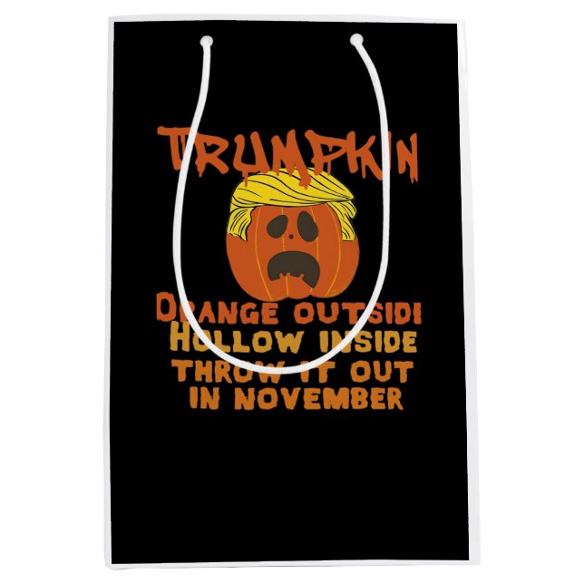 Bolsa De Regalo Mediana Trumpkin interior Tira hacia fuera Noviembre clási (Anverso)