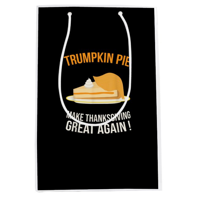 Bolsa De Regalo Mediana Trumpkin Pie hace grande el día de Acción de Graci