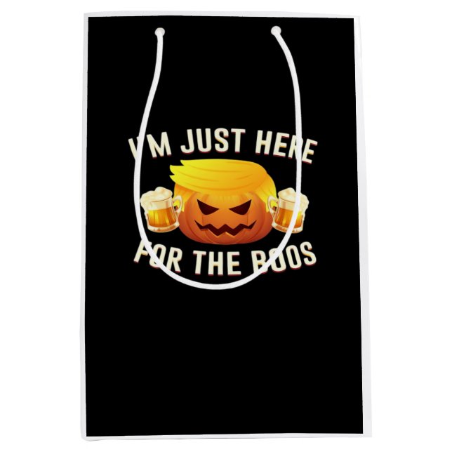 Bolsa De Regalo Mediana Trumpkin sólo para el disfraz de Halloween boos (Anverso)