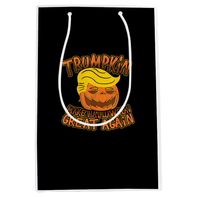 Bolsa De Regalo Mediana Trumpkin vuelve a hacer de Halloween una gran nove (Anverso)