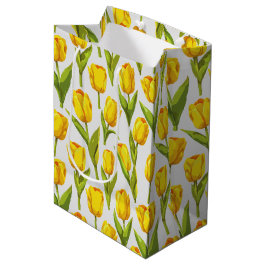Bolsa De Regalo Mediana Tulipanes amarillos