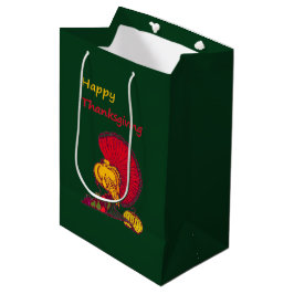 Bolsa De Regalo Mediana Turquía y verduras felices Día de Acción de Gracia