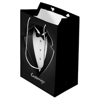 Bolsa De Regalo Mediana Tuxedo personalizado clásico