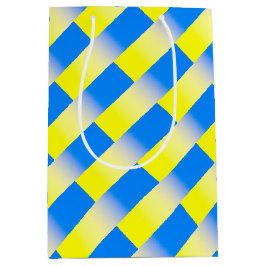 Bolsa De Regalo Mediana Ucrania azul y amarilla inspiró la paz en la guerr