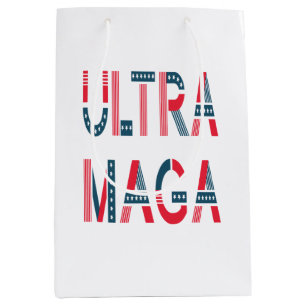 Bolsa De Regalo Mediana Ultra MAGA Trump Patriótico Republicano Conservado