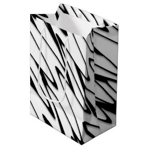 Bolsa De Regalo Mediana Un arte moderno abstracto de línea enérgica