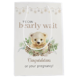 Bolsa De Regalo Mediana Un Baby Shower de invierno lindo que podemos esper