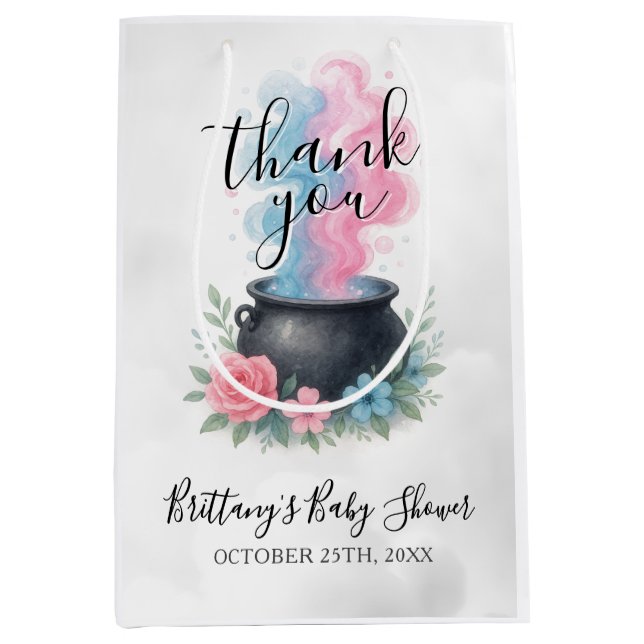 Bolsa De Regalo Mediana Un bebé está preparando Halloween El o Ella Cauldr (Anverso)