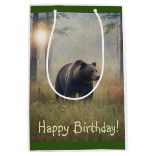Bolsa De Regalo Mediana Un cumpleaños feliz para los beary