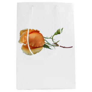 Bolsa De Regalo Mediana Un esqueje de rosa solo