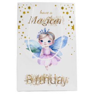 Bolsa De Regalo Mediana Un hada mágica cumpleaños mágico