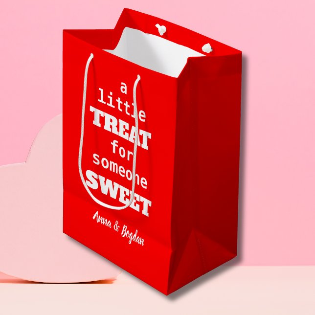 Bolsa De Regalo Mediana Un Pequeño Trato Para Alguien Dulce | San Valentín (Subido por el creador)