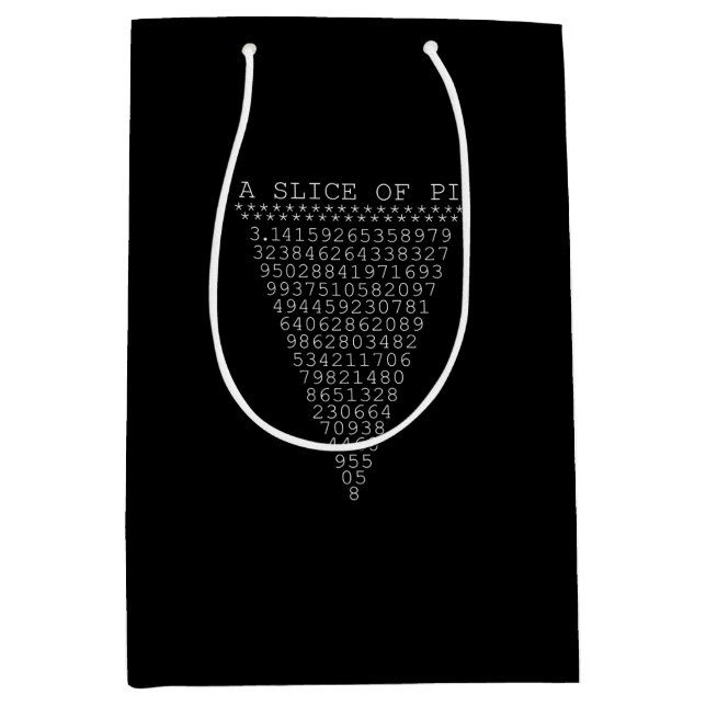 Bolsa De Regalo Mediana Un trozo de triángulo de Pi (Anverso)