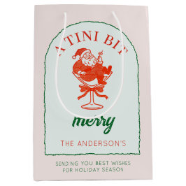 Bolsa De Regalo Mediana Una Navidad con Martini Tini Alegre