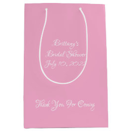 Bolsa De Regalo Mediana Una simple ducha de novia rosa