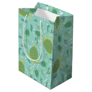 Bolsa De Regalo Mediana Under Sea Turtles Baby Shower